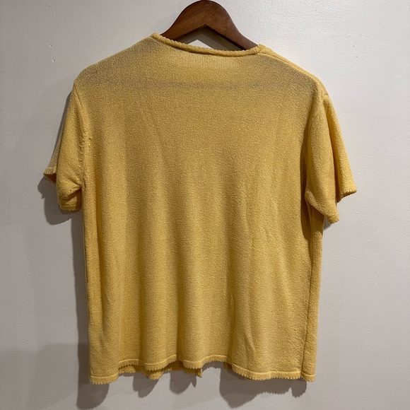 UNBRANDED‎ Butter Yellow Cardigan Shirt - Picture 3 of 4